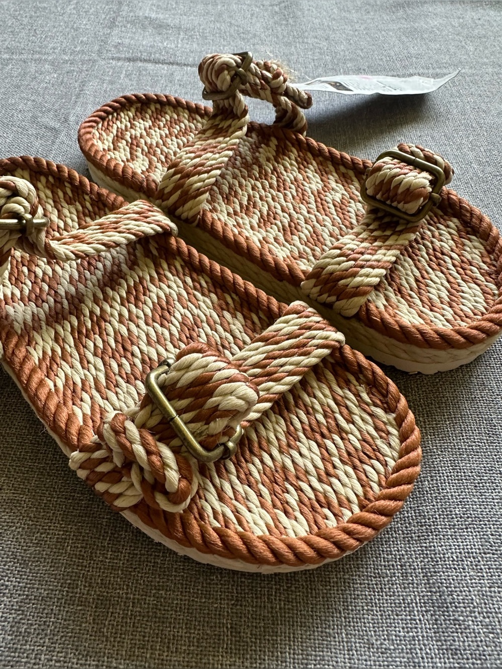 Nomadic State Of Mind Buckle Rope Sandals New 8/8.5 - Picture 2 of 9